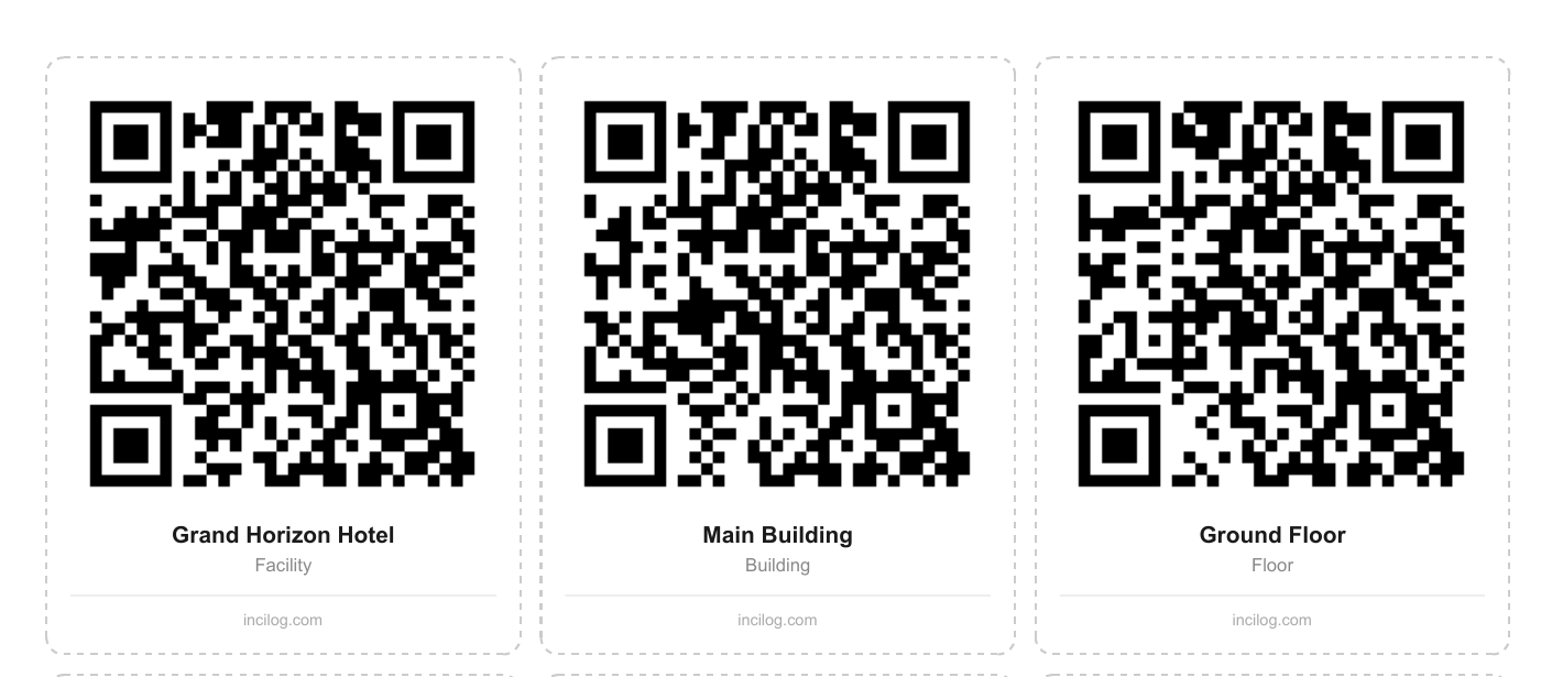 مثال على ملف PDF لرموز QR المُنشأ